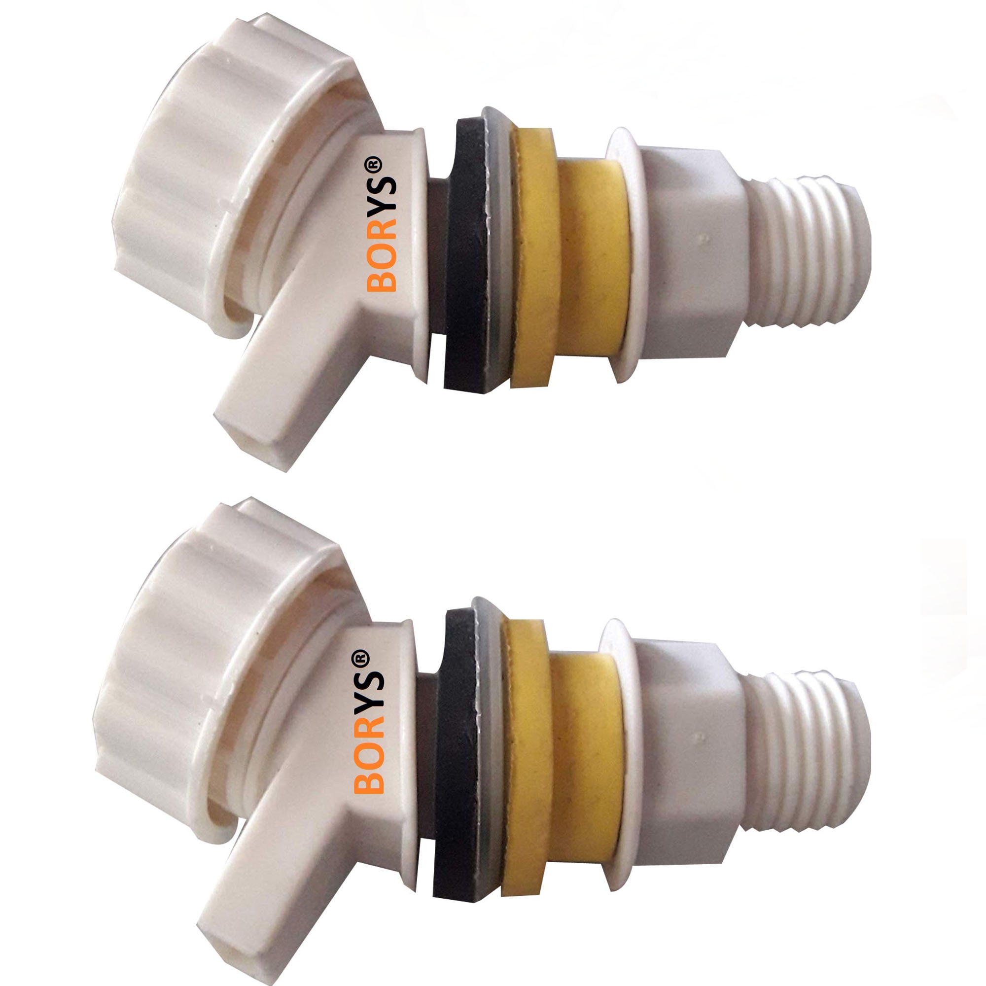 

Borys Plastic Water Mayur Jug Cock Tap Connector -Set of 2