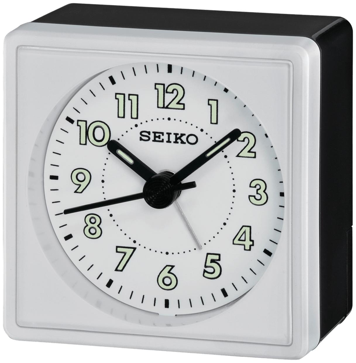 

BRAND NEW Seiko Metallic Case Mika Alarm Clock QHE083WLH