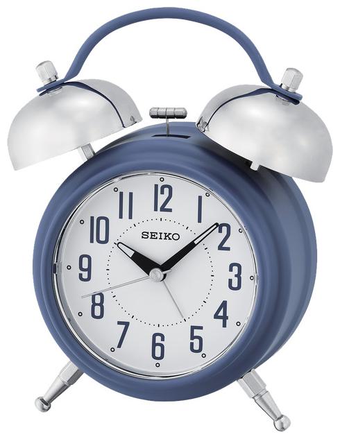 

BRAND NEW Seiko Blue Case Deux Bell Vintage Alarm Clock QHK051LLH