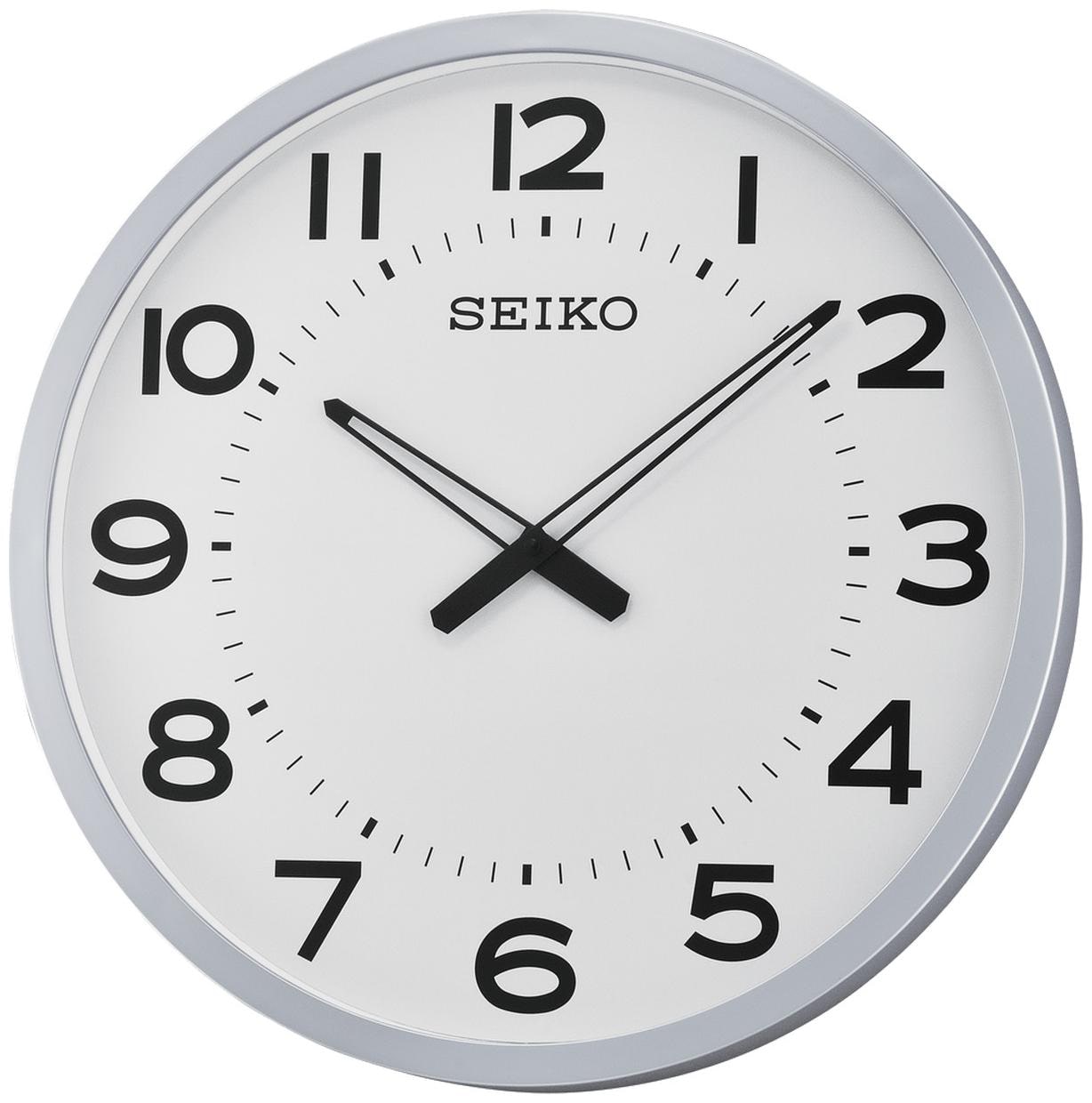 

BRAND NEW Seiko 20 Ultra-Modern Silver Tone Framed Wall Clock QXA563SLH