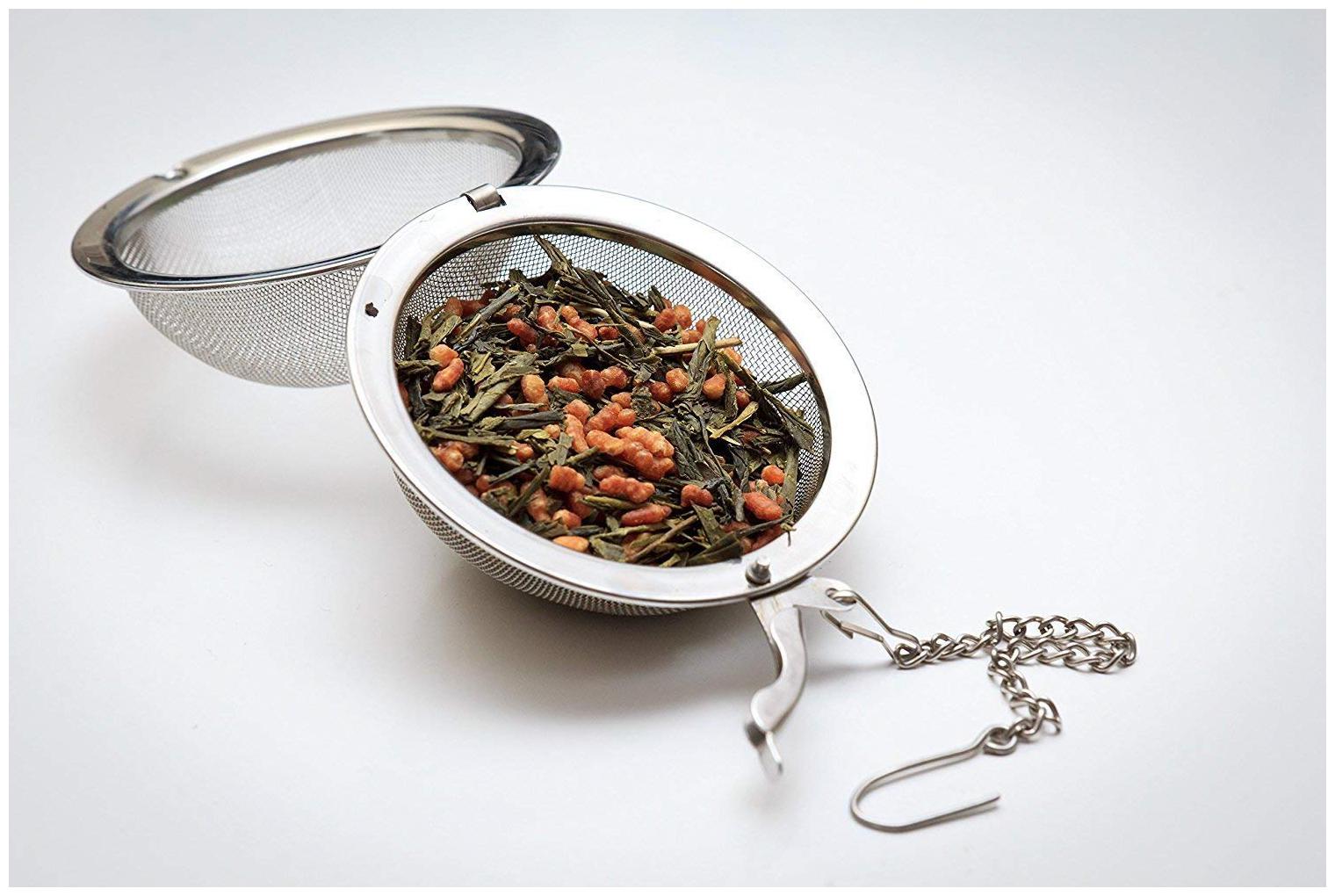

Brand World Stainless Steel Small Net Mesh Style Easy Filter Pot Infuser Strainer for Tea Coffee raw Grains etc