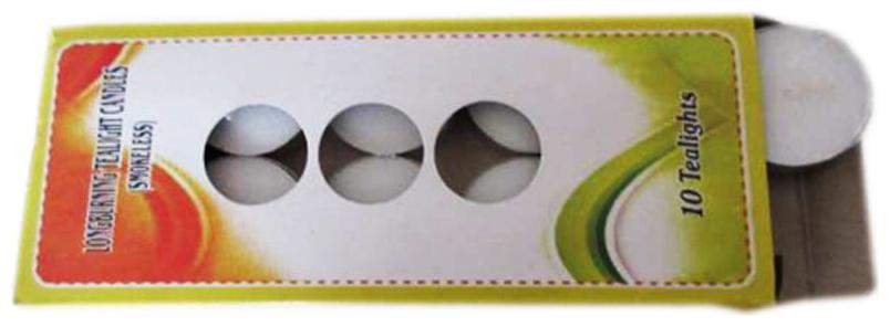 

Branded Long Burning Tealight Smokeless candles Pack of 10pcs