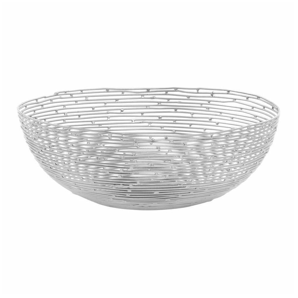 

Bread Basket Silver Wire Round - 10 1 4 Dia x 4 H