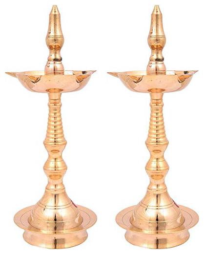 

Brecken Paul Fancy Traditional Brass Table Diya Set Set of 2