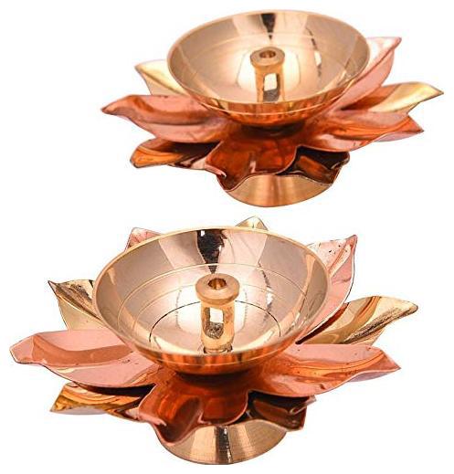 

Brecken Paul Pack of 2 (Height 1 5 inch Width 3 inch) Brass Table Diya Set