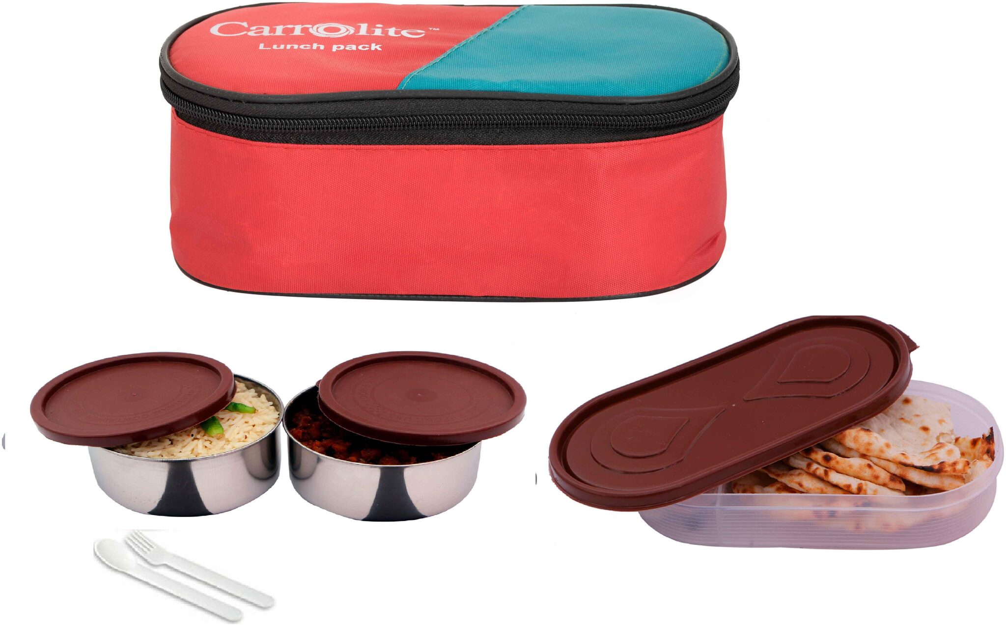 

Carrolite Red Lunch box ( Set of 1 700 ml )