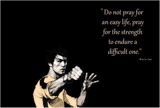 Rawpockets Wall Posters ' Bruce Lee - Pray for Strong Life '
