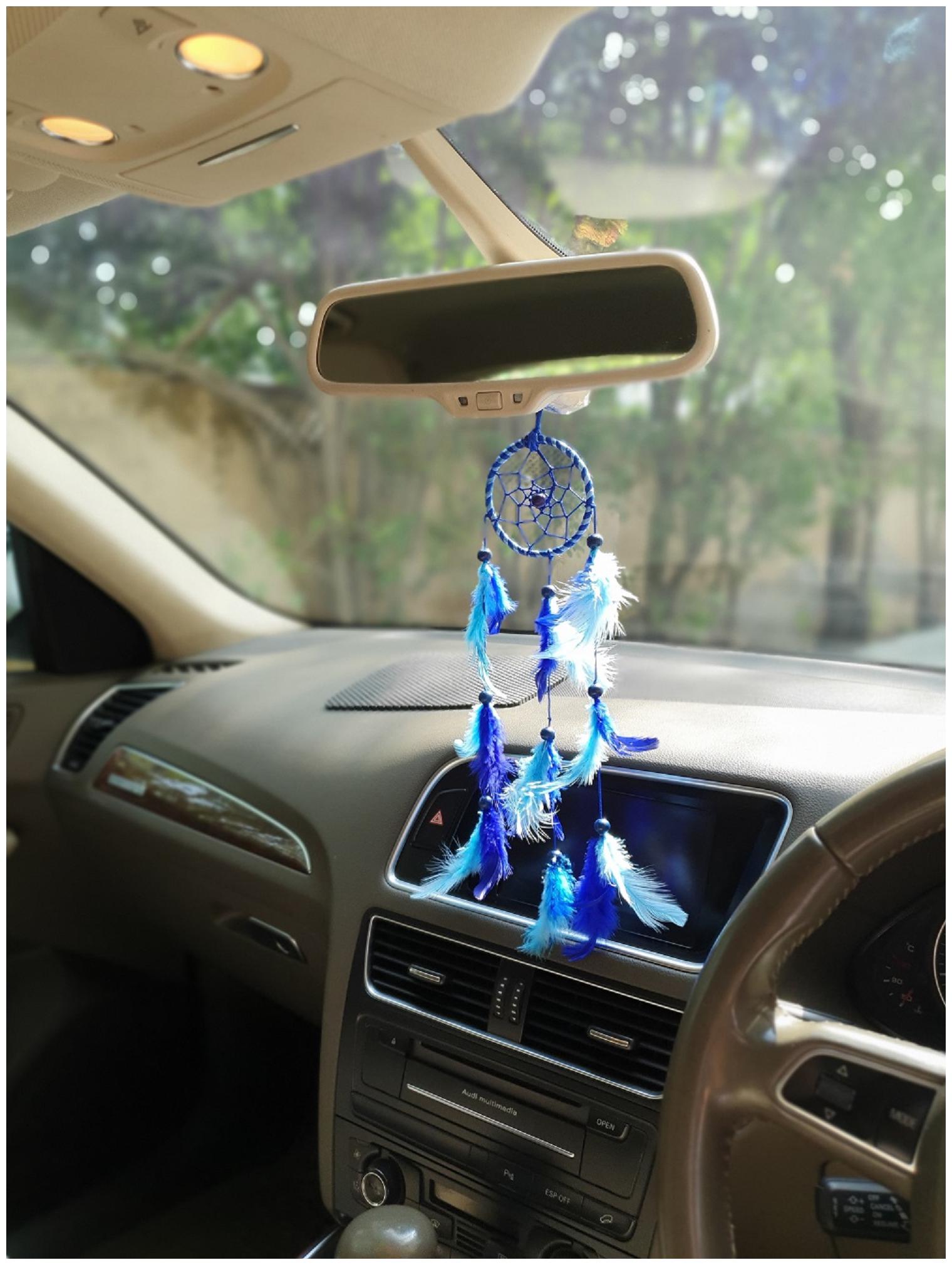 

BS AMOR Home Decor Car Wall Hanging Dream Catcher (Blue 41 X 8 Cm)
