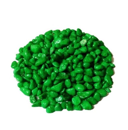 

BTK Trade 300gm Color Decorative Glossy Stones for Home Decorative Vase Fillers Aquarium Fish Tank Garden Marble Unplanted Substrate (Green)