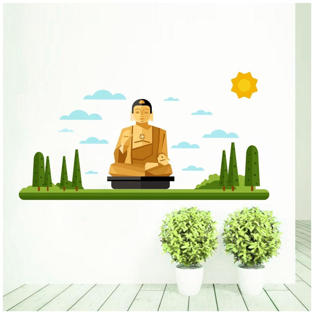 

Rawpockets Wall Stickers Buddha Monument