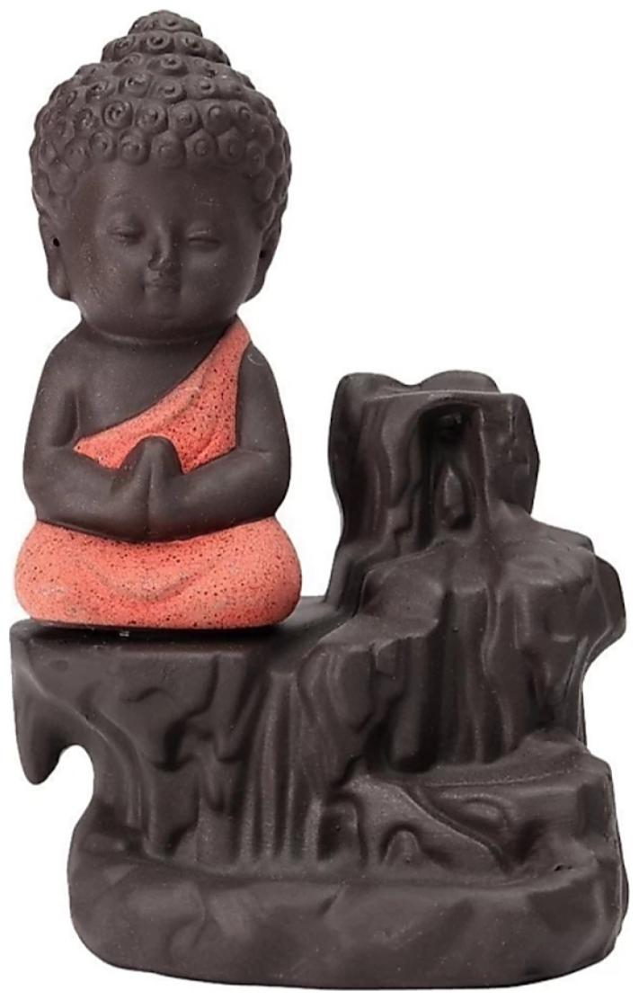 

Buddha Smoke Fountain with 10 Smoke Back Flow Scented Cone Incenses (Orange)