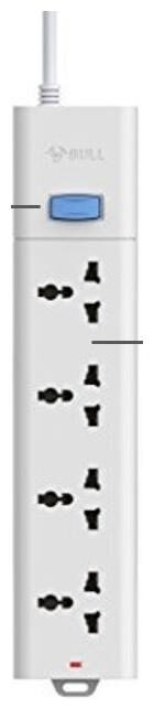 

Bull Extension Board 4 Socket 1 Switch 3 M Wire