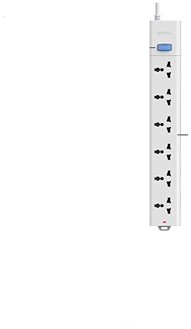 

Bull Extension Board 6 Socket 1 Switch 3 M Wire