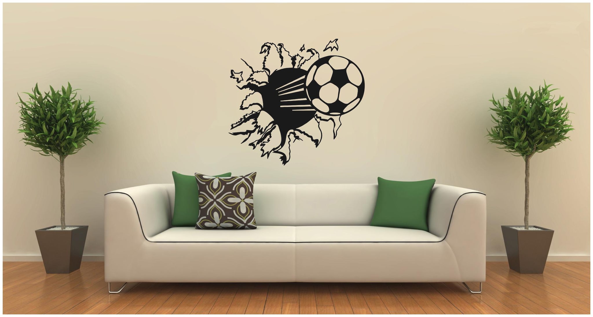 

Rawpockets Wall Stickers Burst out Football
