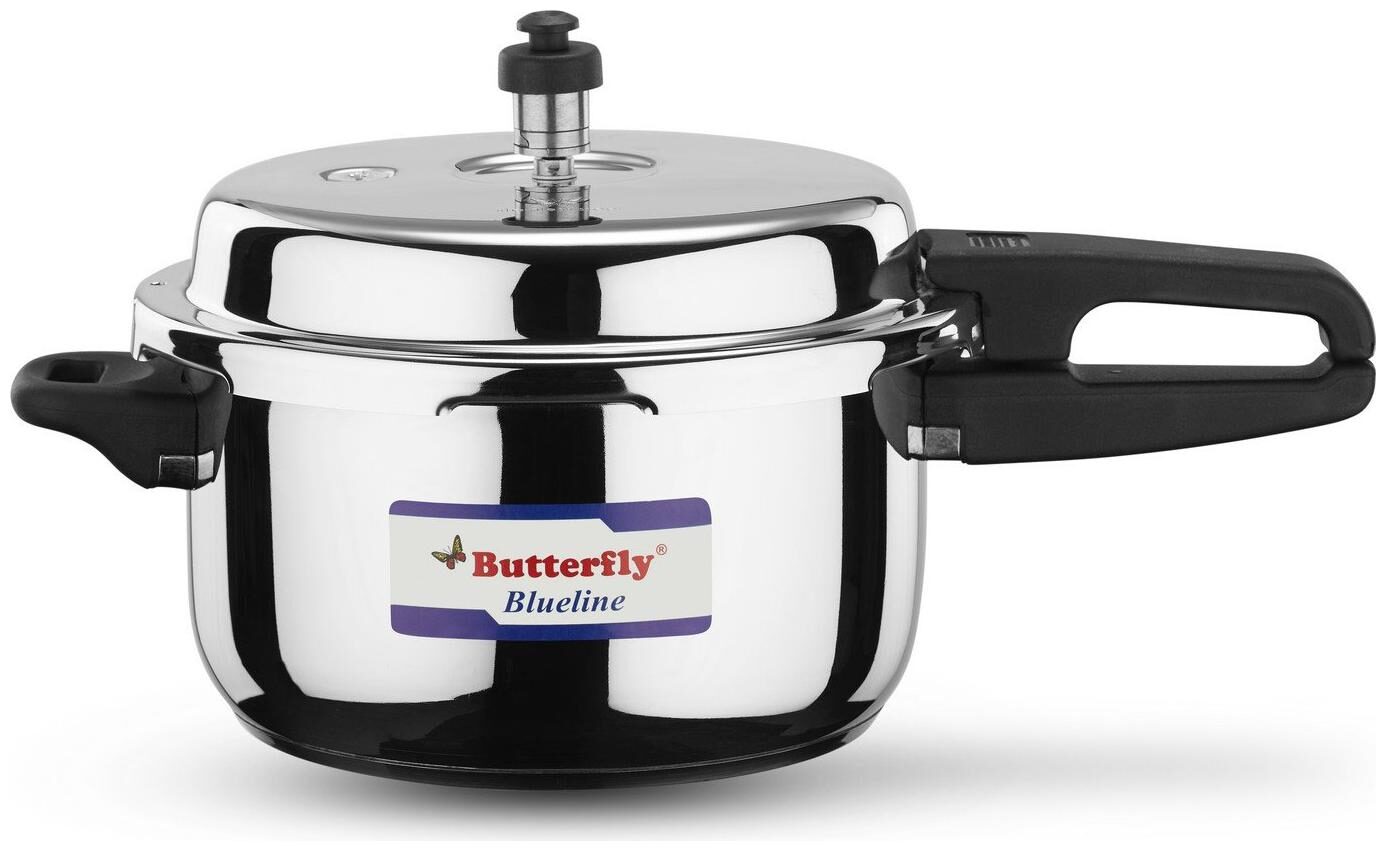 Buy Butterfly 5 L Outer Lid Pressure Cooker Induction Bottom ( Silver