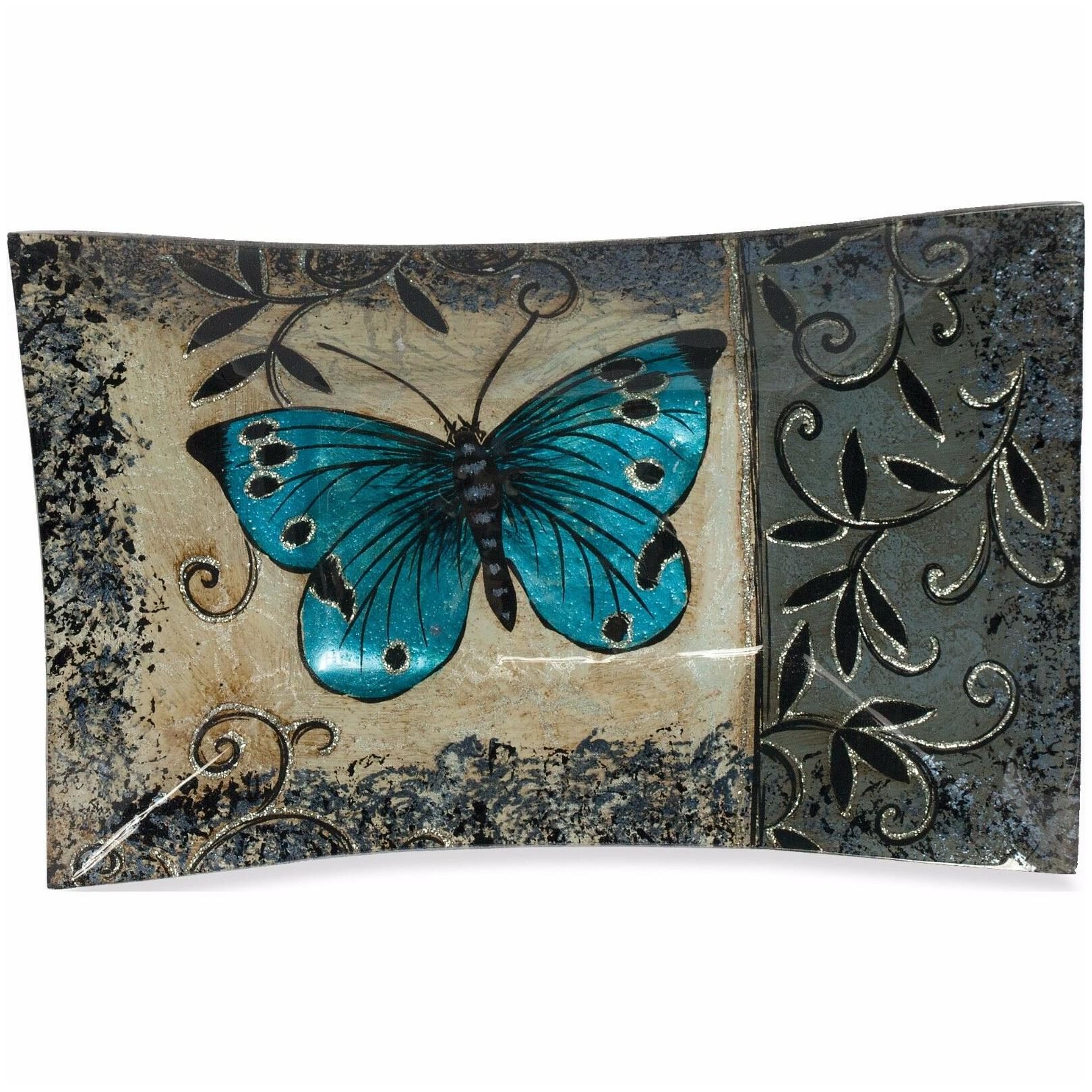 

Butterfly Plate AngelStar 19051 12 in Rectangle Plate Cozenza Collection