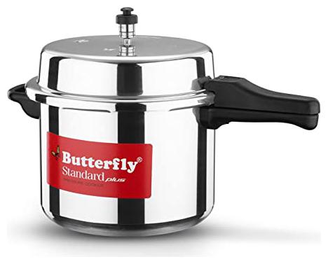 

Butterfly Standard Plus Induction Base Aluminium Pressure Cooker 10 L Silver