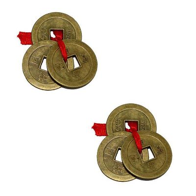 

Buy 1 Get 1 Free Feng Shui Set Of 3 Lucky Coins For Wealth and Achievement Good luck Prosperity