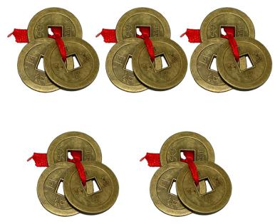 

Buy 4 Get 1 Free Feng Shui Set Of 3 Lucky Coins For Wealth and Achievement Good luck Prosperity