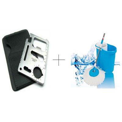 

Buy Easy Magic Mop With Free 11 In 1 Stainless Steel Survival Toolkit - 11INMOP