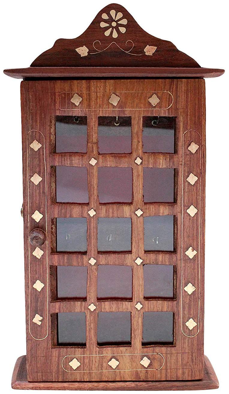 

BuyCrafts Handicrafted Wooden Key Hanger Holder Wall Hanging D cor