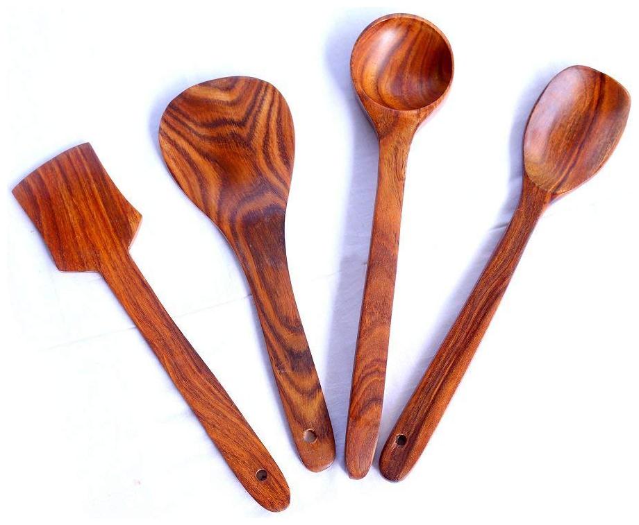 

BuyCrafts Wood Spoon Set For Kitchen Wooden Spatula