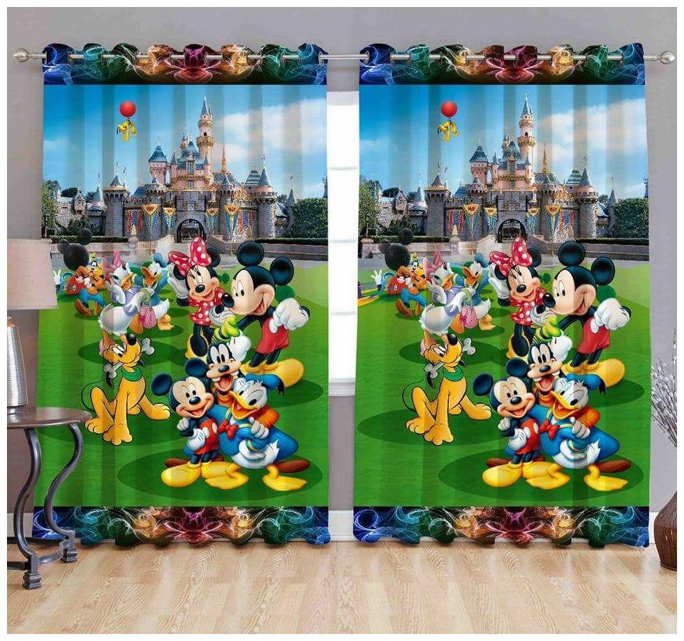 

Byloom Polyester Printed Premium Long Crush Curtain Size(7x4 ft)