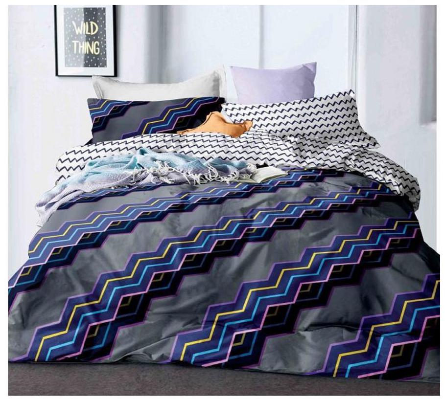 

Gifty Microfiber Floral Queen Size Bedsheet 180 TC ( 1 Bedsheet With 2 Pillow Covers Blue )