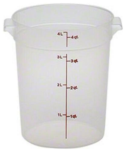 

Cambro RFS4PP190 Translucent Round 4 Qt Food Storage Container