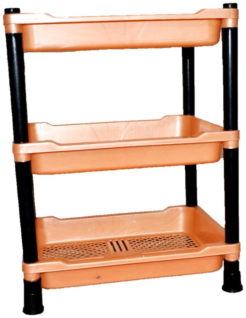

CAPNICKS Plastic Peach Black Utensil holders ( Set of 3 )