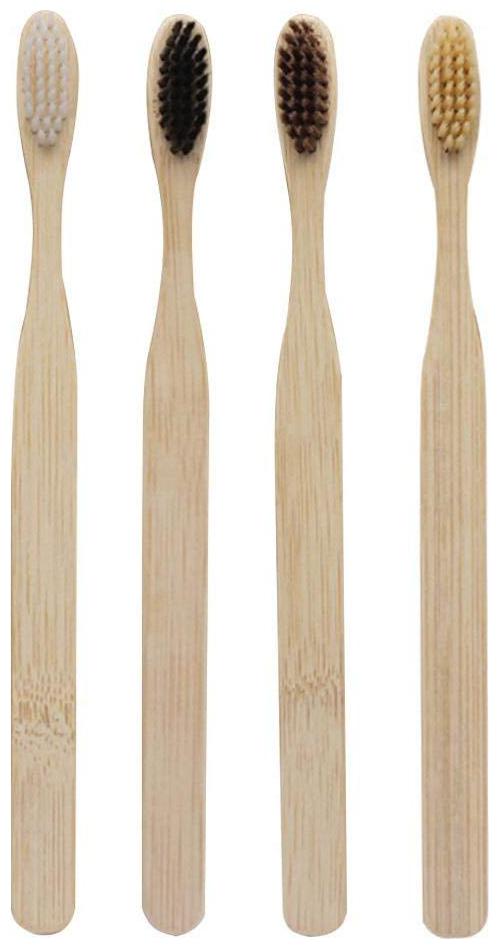 

Capnicks Bamboo Tooth Brushes Soft 4pcs Environmental Head Toothbrush Oral Care Eco Tooth Brushes