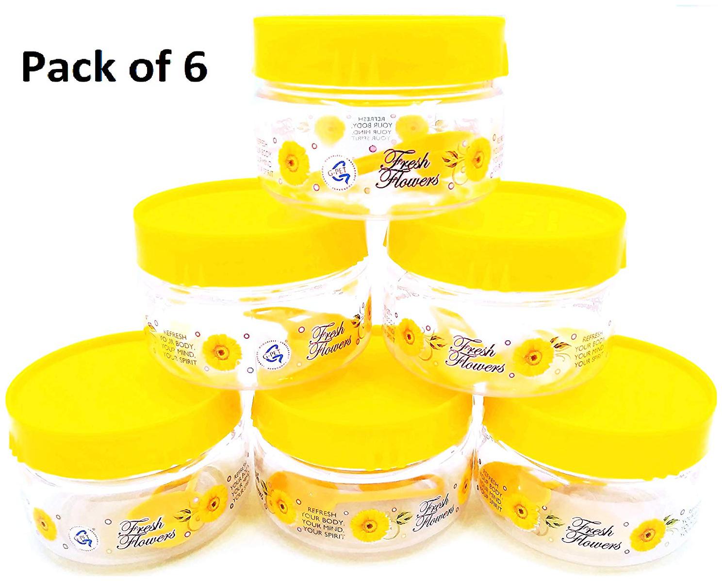 

CAPNICKS 150 ml Yellow Plastic Container Set - Set of 6