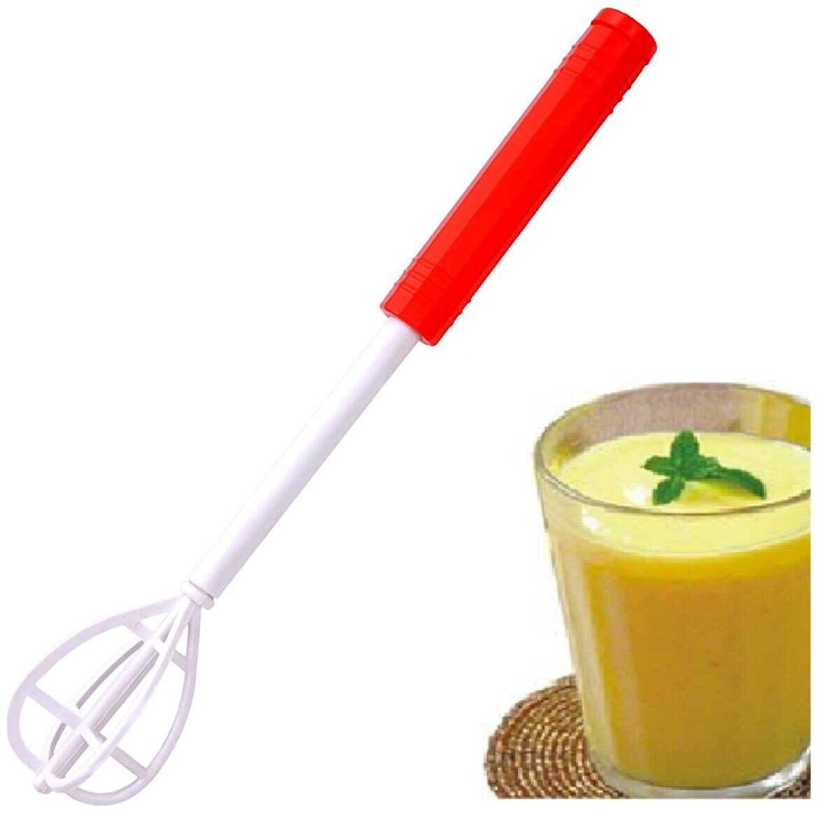 

Captain King Quick Mixi for Butter Milk Dal Egg Lussy Plastic Handy Manual Blender