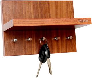 ✅ free shipping on many items! Buy Captiver Display 5 Hook Wall Mounted Wooden Key Holders Classic Walnut Online At Low Prices In India Paytmmall Com