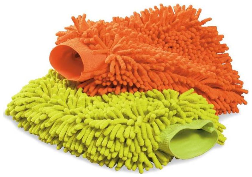 

Car Kitchen Bike cleaning GLOVE MITT Good Microfiber Cloth inside so smooth Wet and Dry Glove Set your hand will be safe inside (SET OF 02)