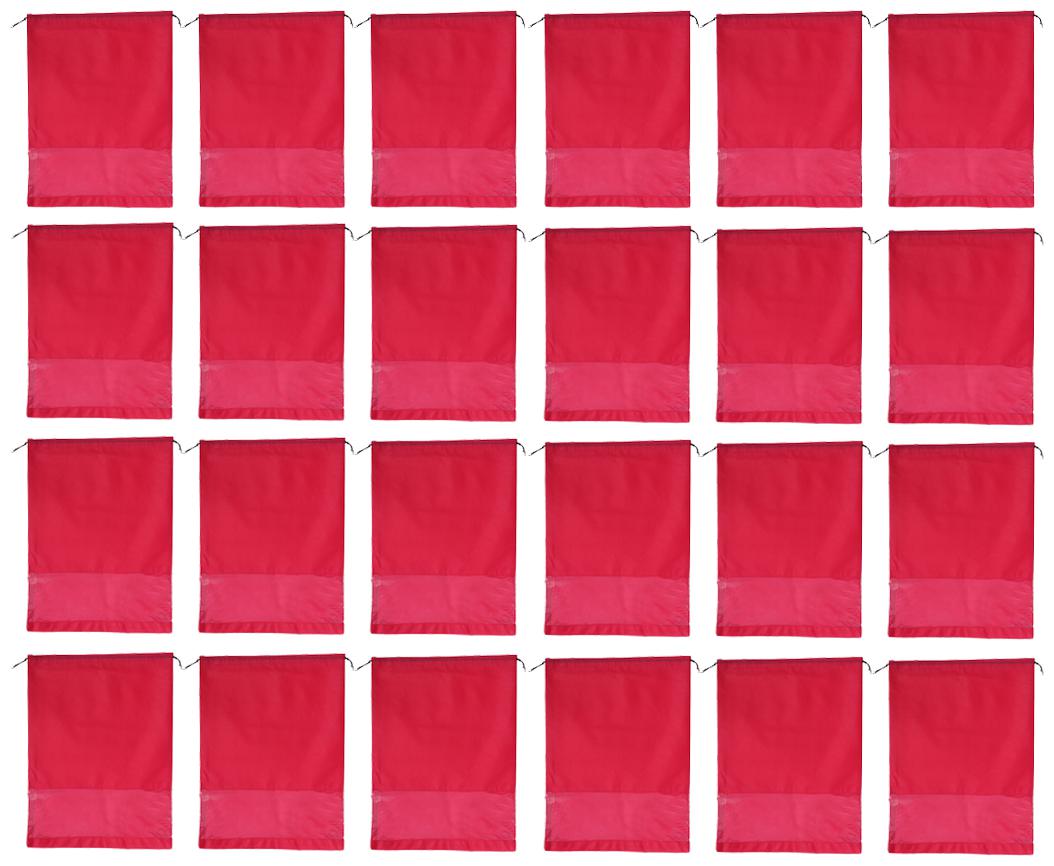 

CARE N CARRY Shoe Bags for Storage and travelling with transparent Window Non-woven Pink Size-12x16 inch (Pack Of 24)