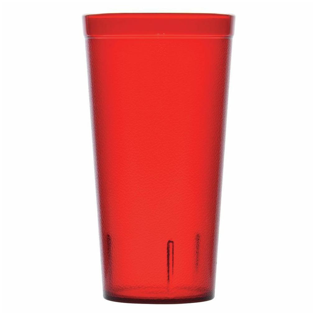

Carlisle Stackable Tumbler 20 oz Cap Ruby Color SAN (Case of 72) (5220-10)