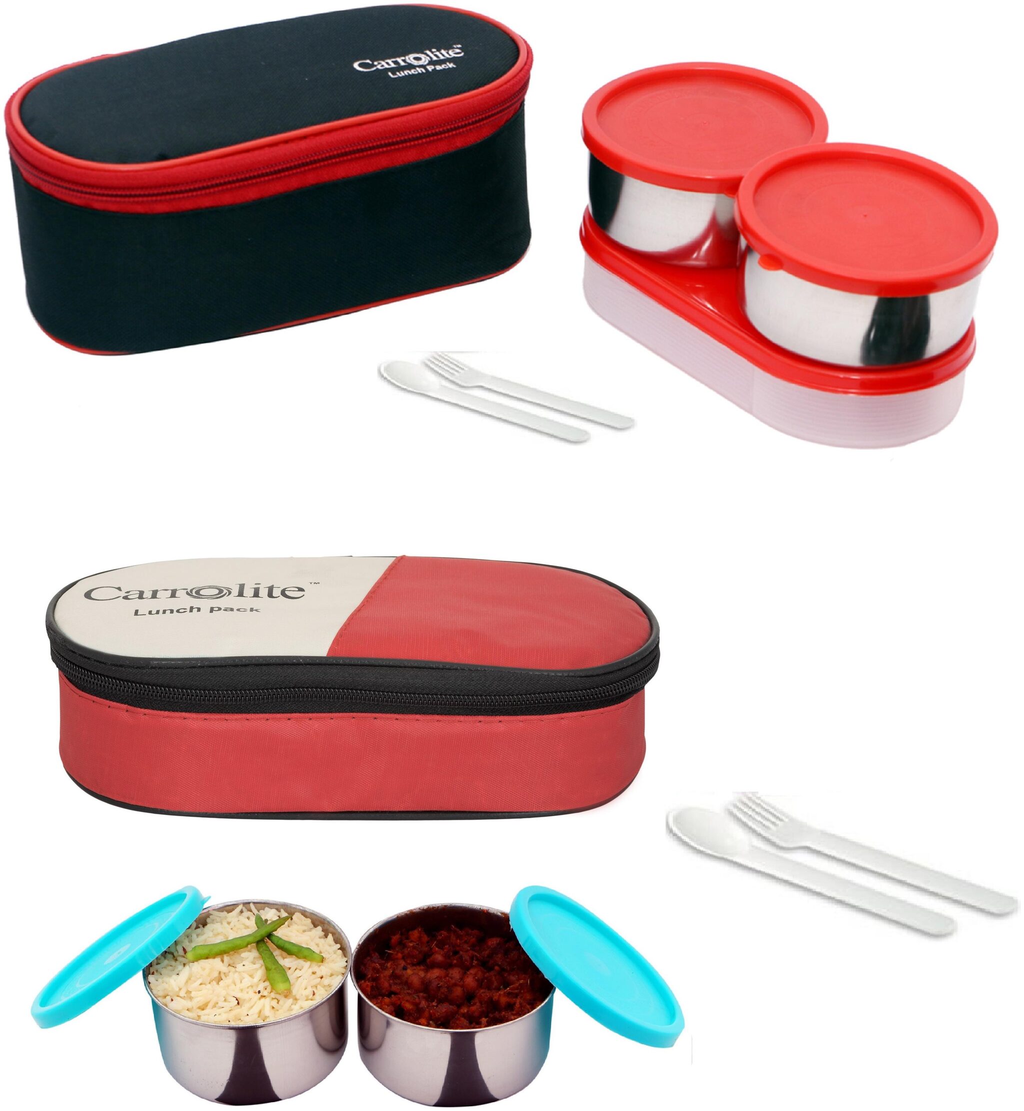 

Carrolite Multi Lunch box ( Set of 2 800 ml )