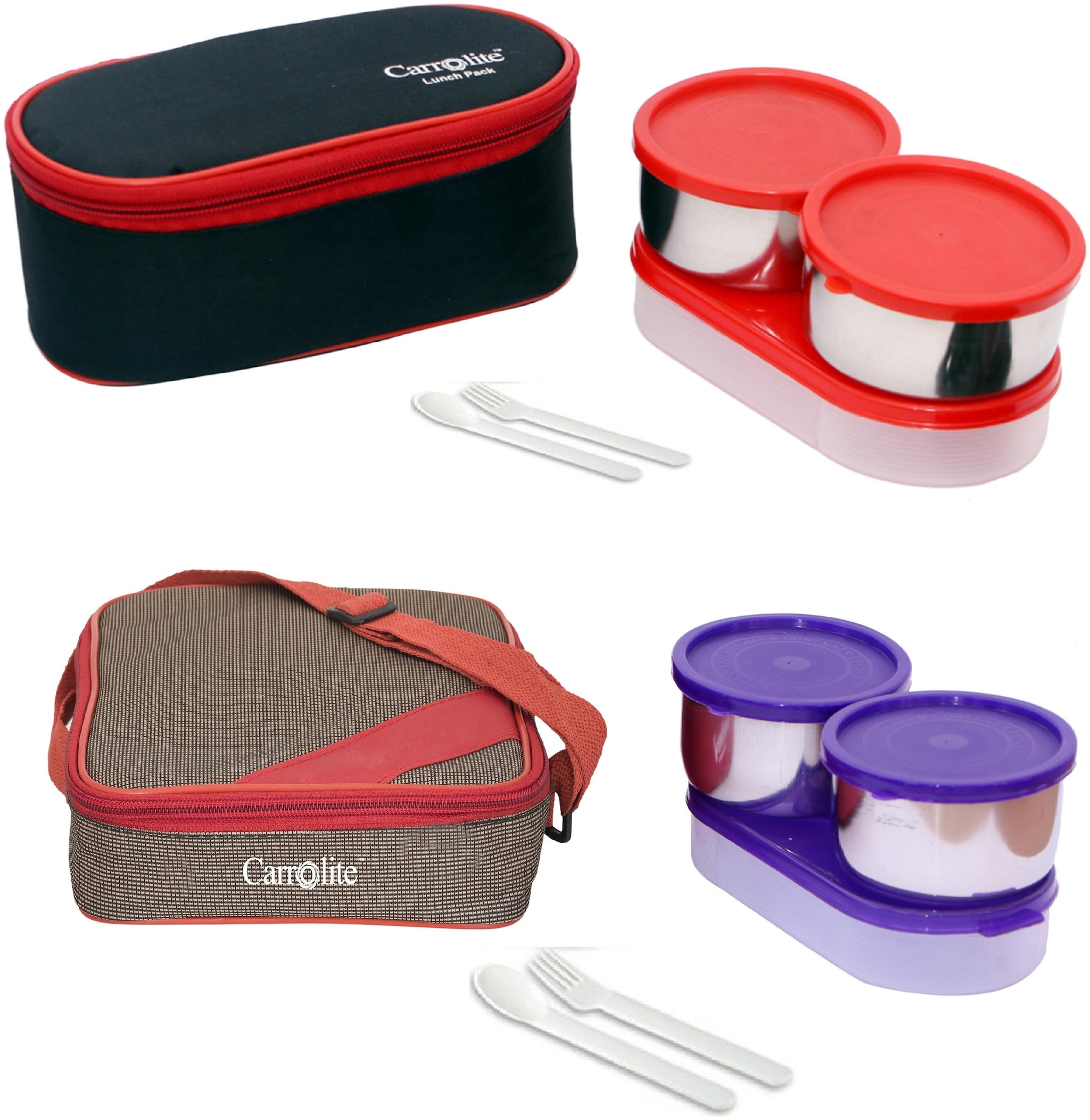 

Carrolite Multi Lunch box ( Set of 2 1050 ml )