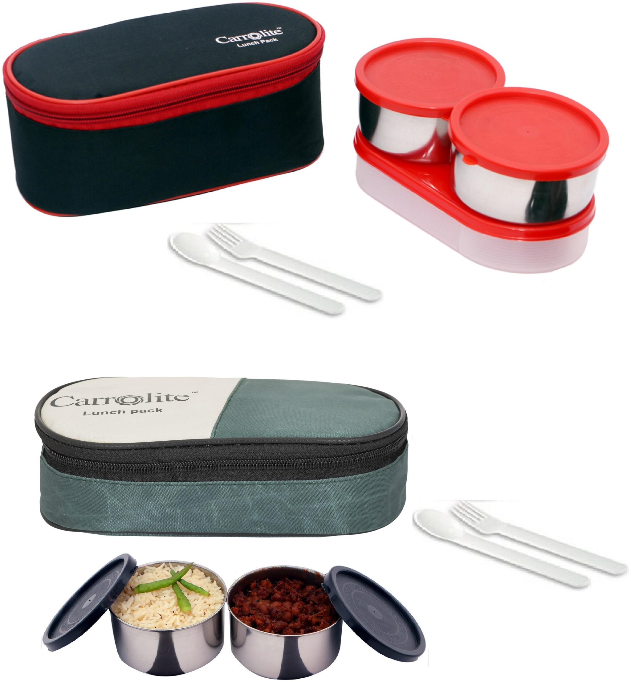 

Carrolite Multi Lunch box ( Set of 2 800 ml )