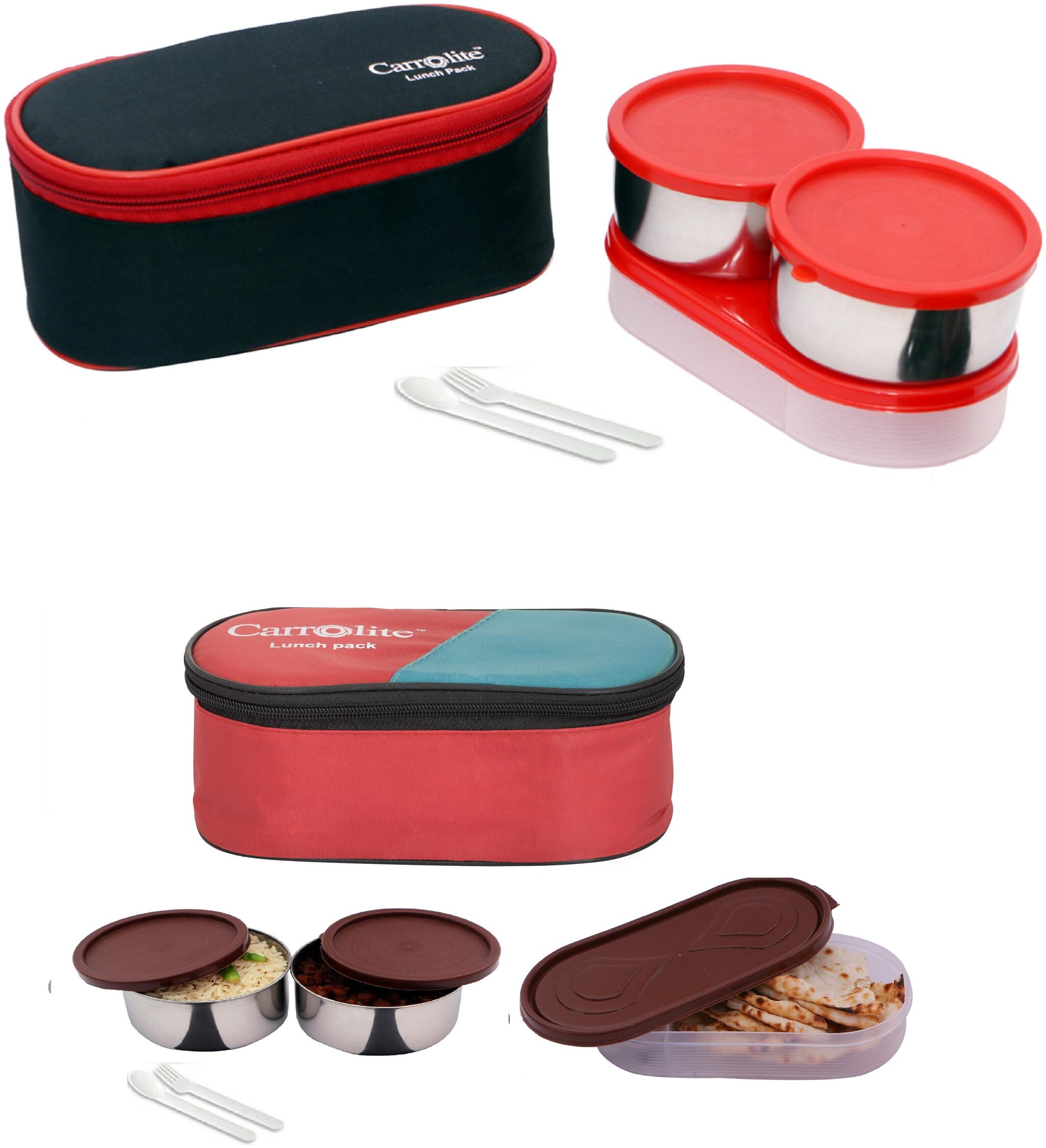 

Carrolite Multi Lunch box ( Set of 2 1050 ml )