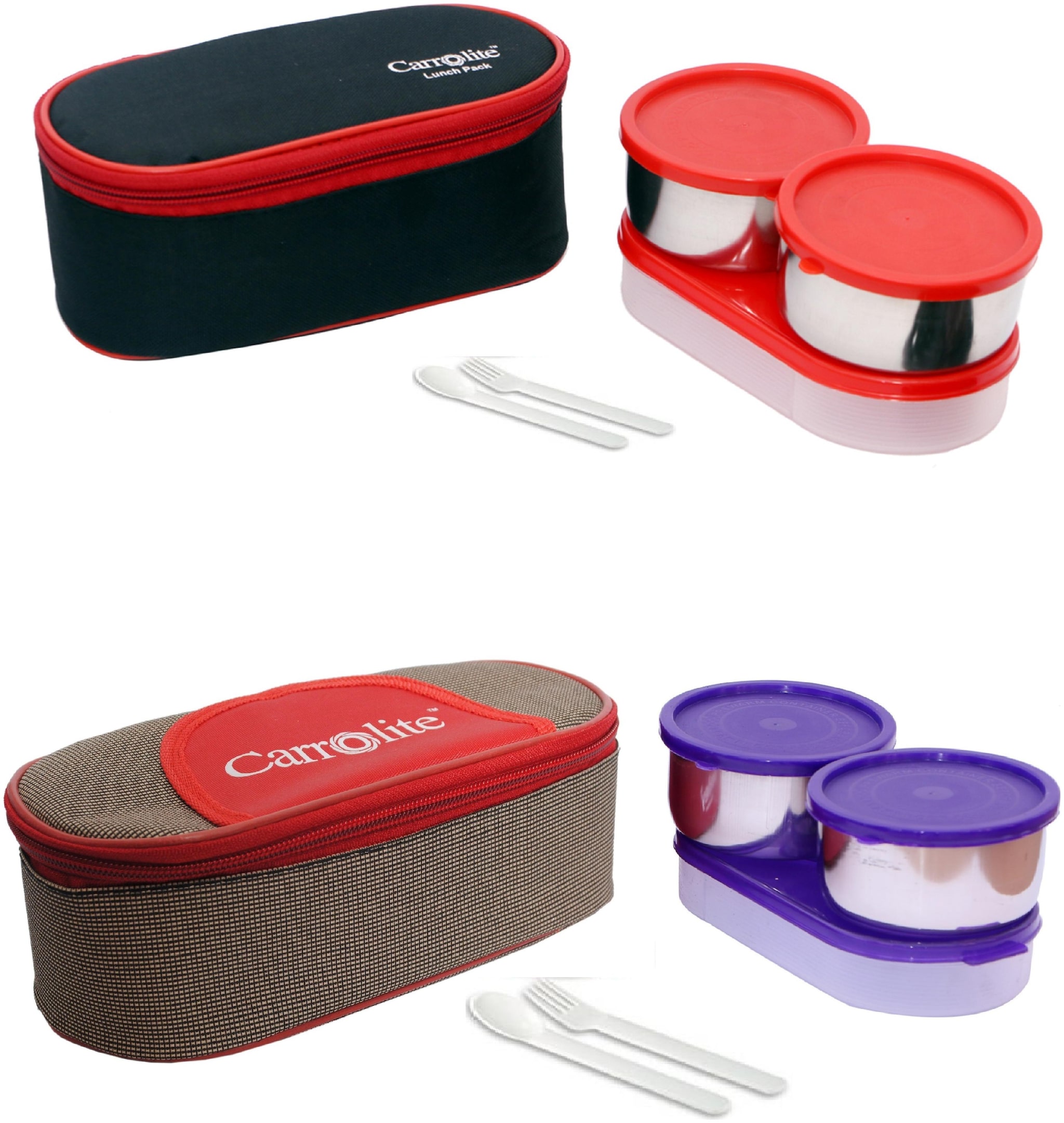 

Carrolite Multi Lunch box ( Set of 2 1050 ml )