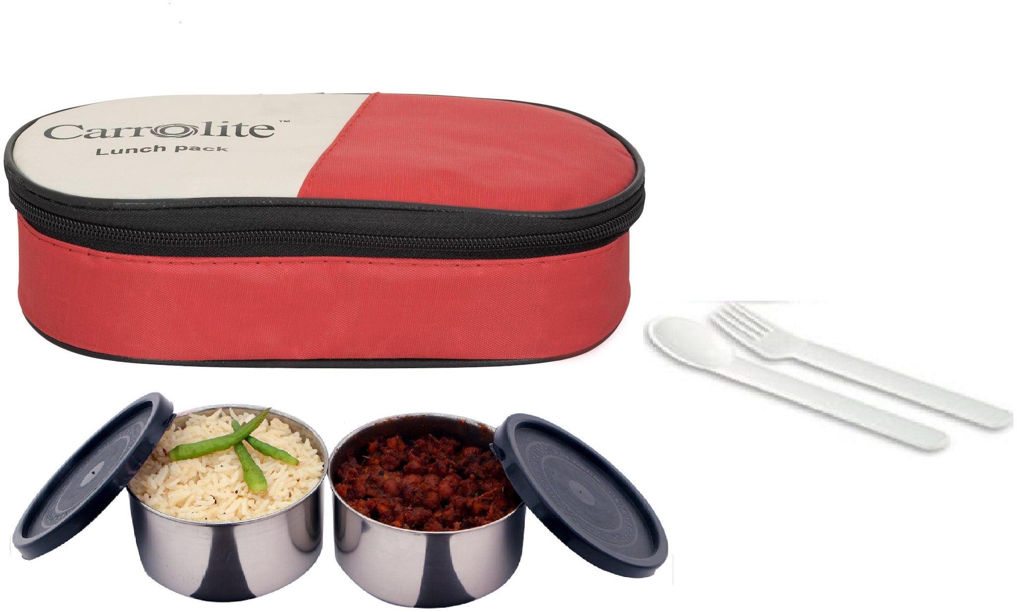 

Carrolite Red Lunch box ( Set of 1 400 ml )