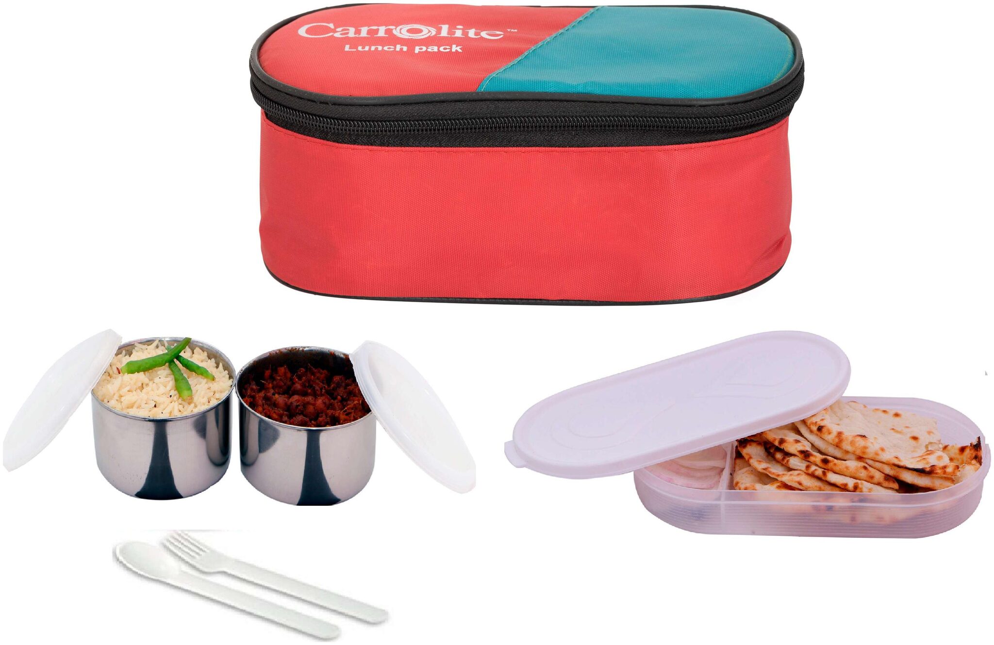 

Carrolite Red Lunch box ( Set of 1 700 ml )