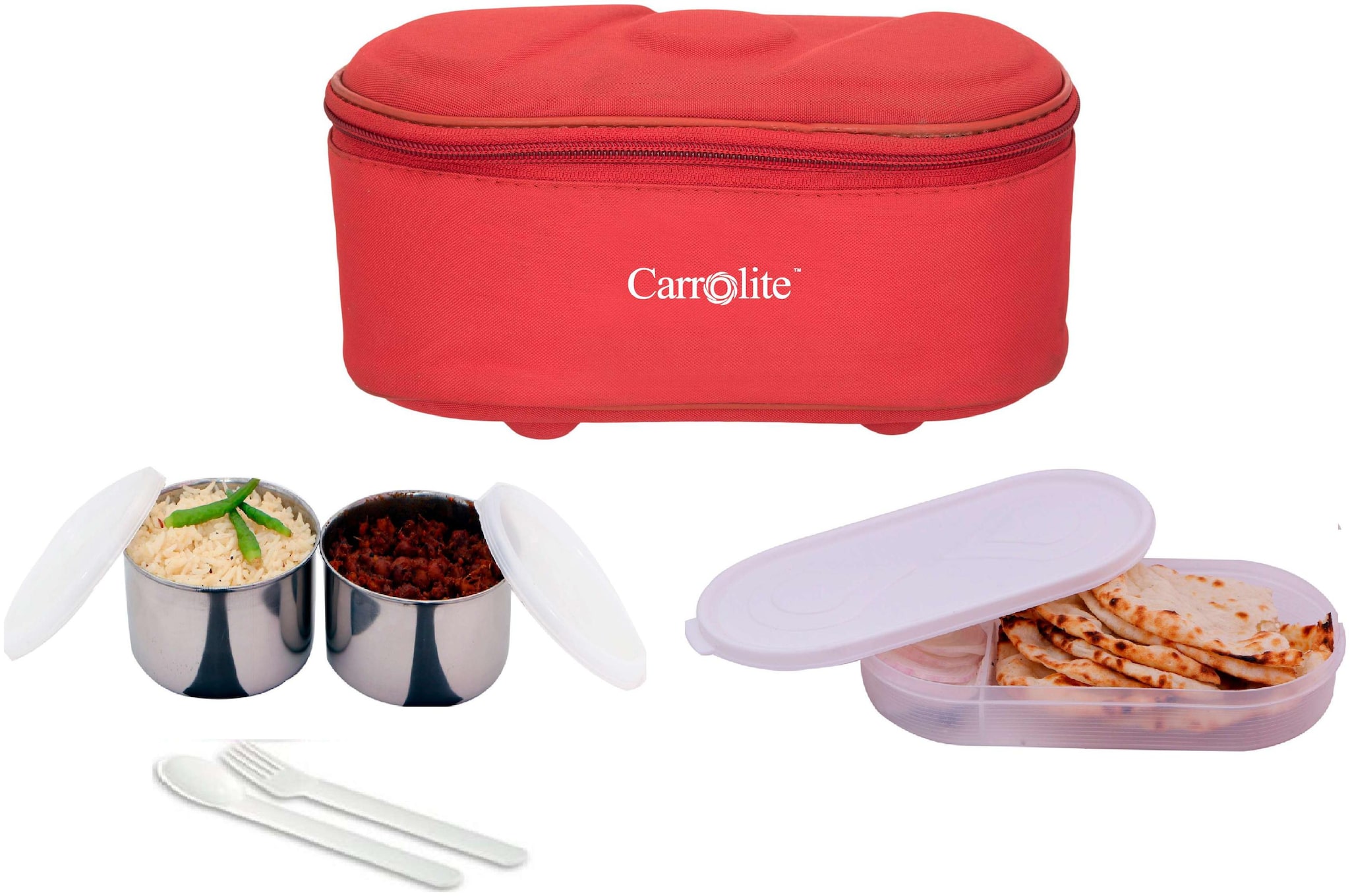 

Carrolite Red Lunch box ( Set of 1 700 ml )
