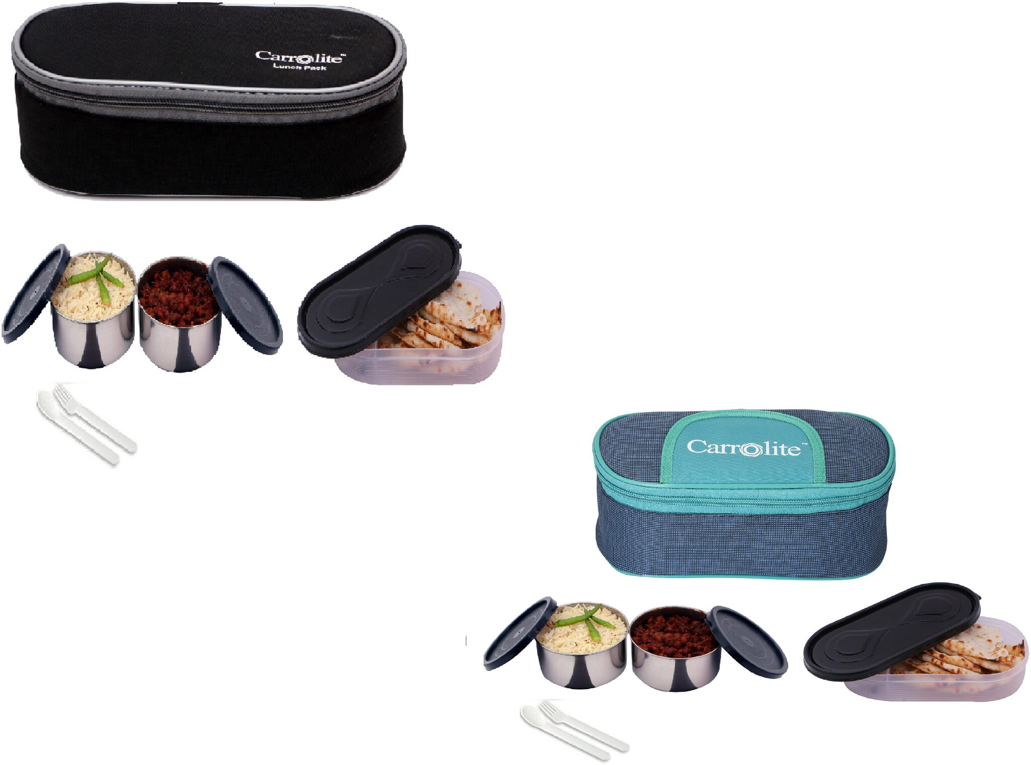 

Carrolite Multi Lunch box ( Set of 2 1300 ml )