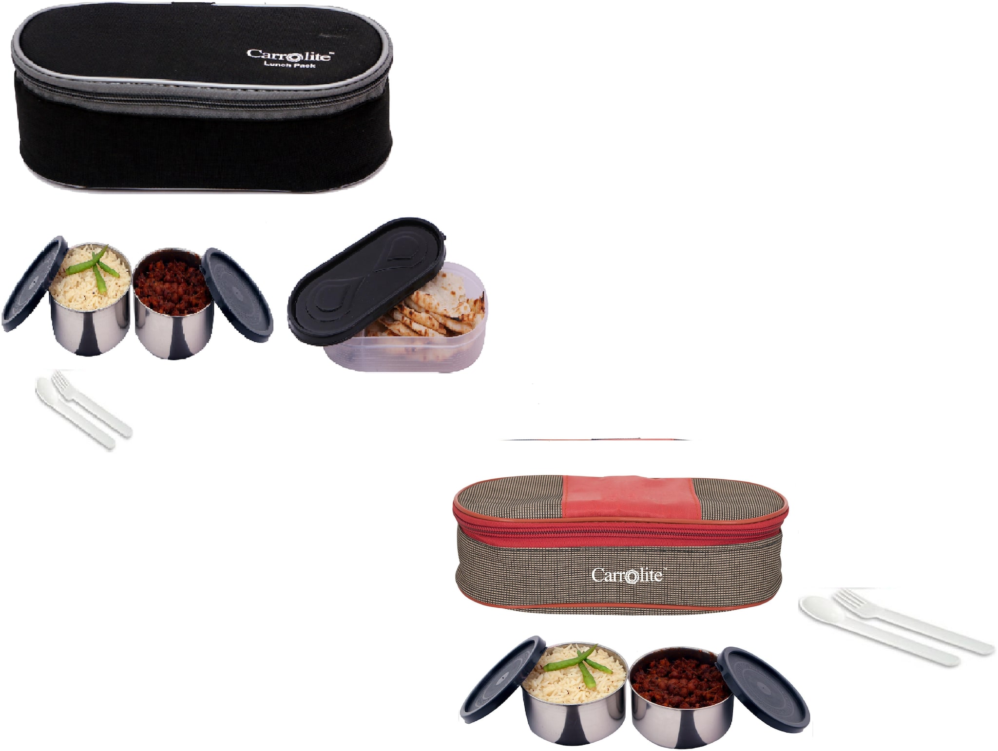 

Carrolite Multi Lunch box ( Set of 2 1050 ml )
