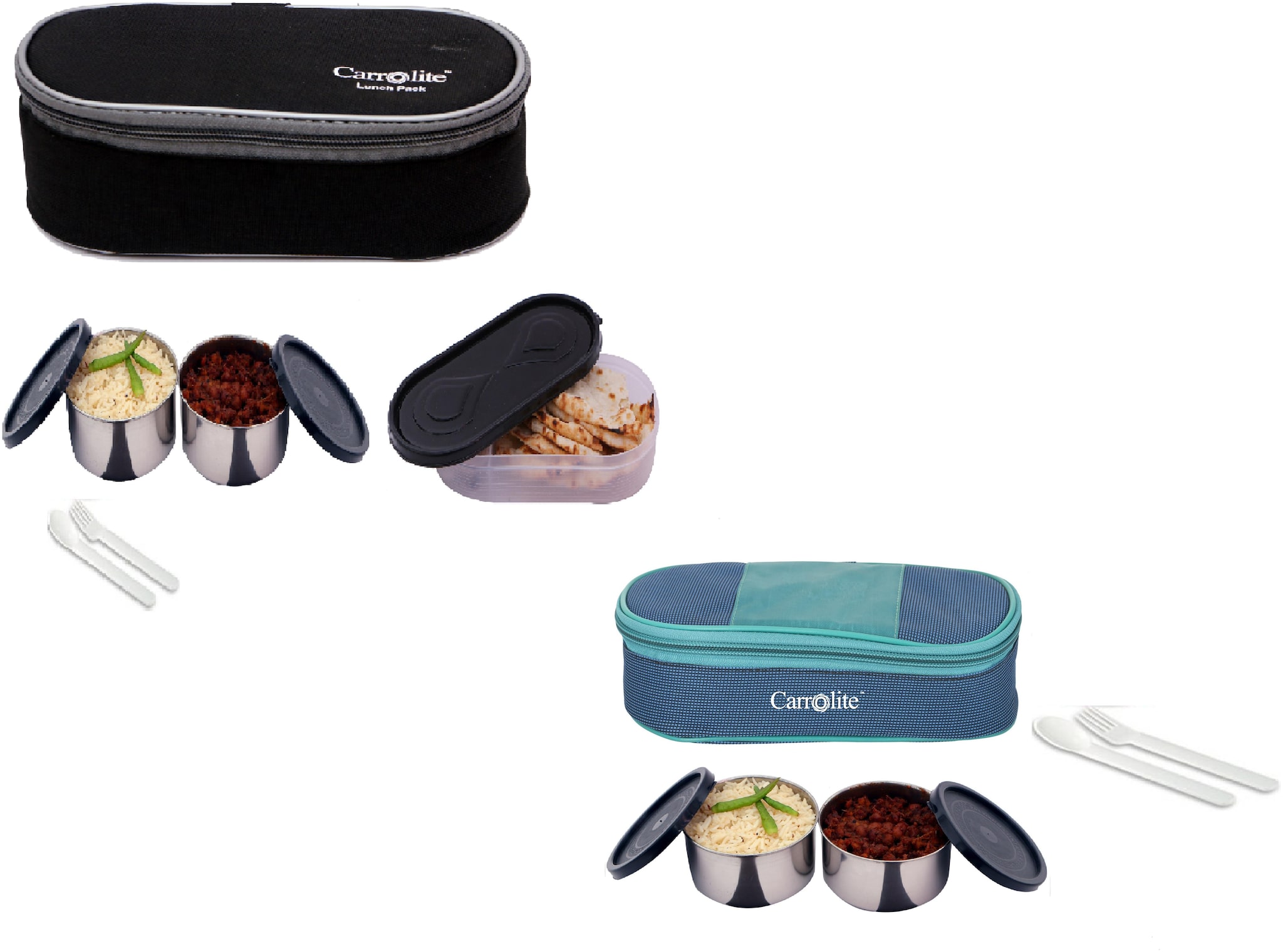 

Carrolite Multi Lunch box ( Set of 2 1050 ml )
