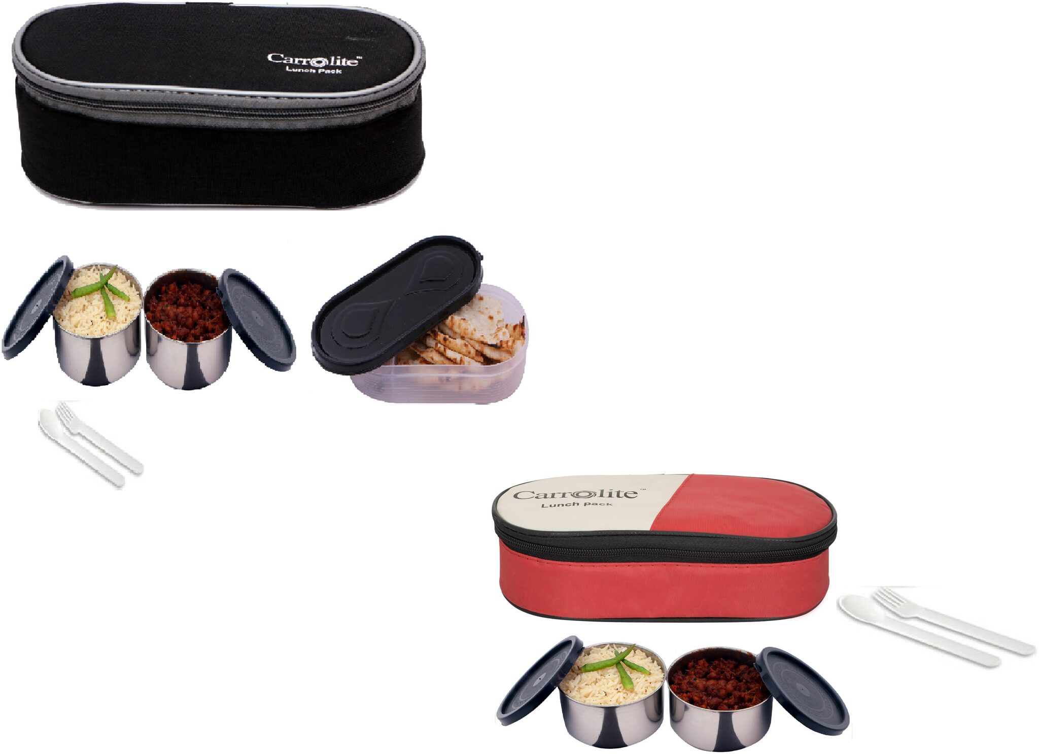 

Carrolite Multi Lunch box ( Set of 2 1050 ml )