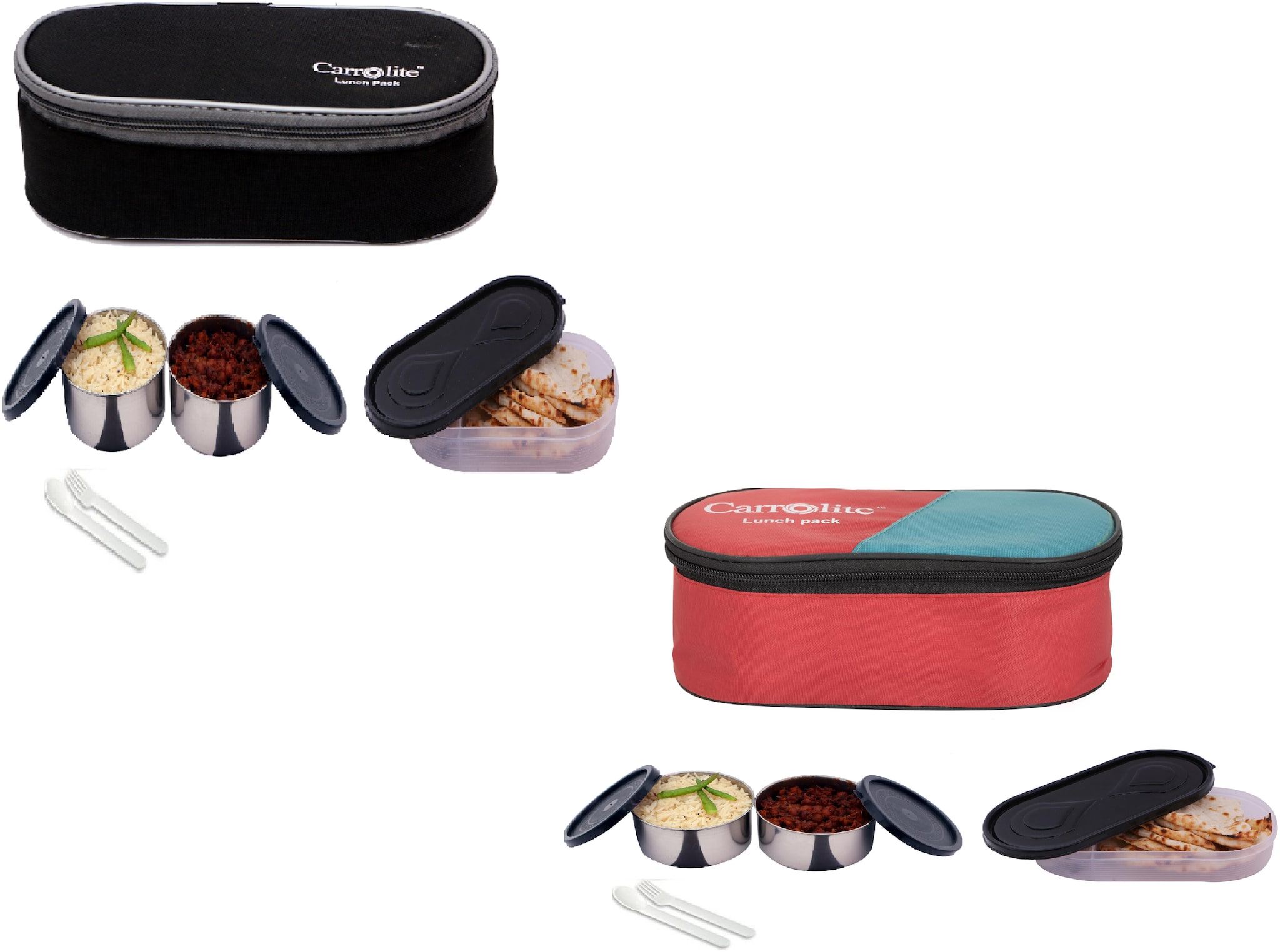 

Carrolite Multi Lunch box ( Set of 2 1300 ml )